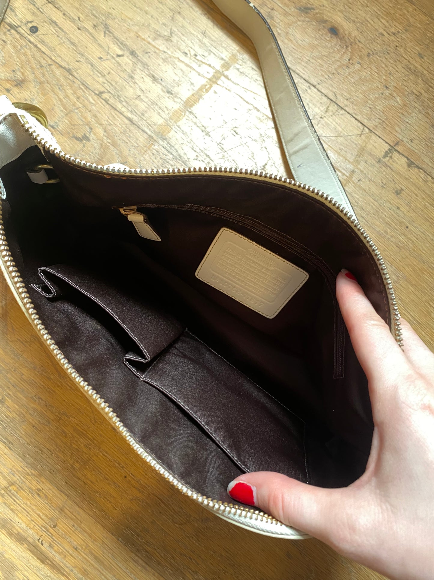 Pink Stripe 00s Coach Bag