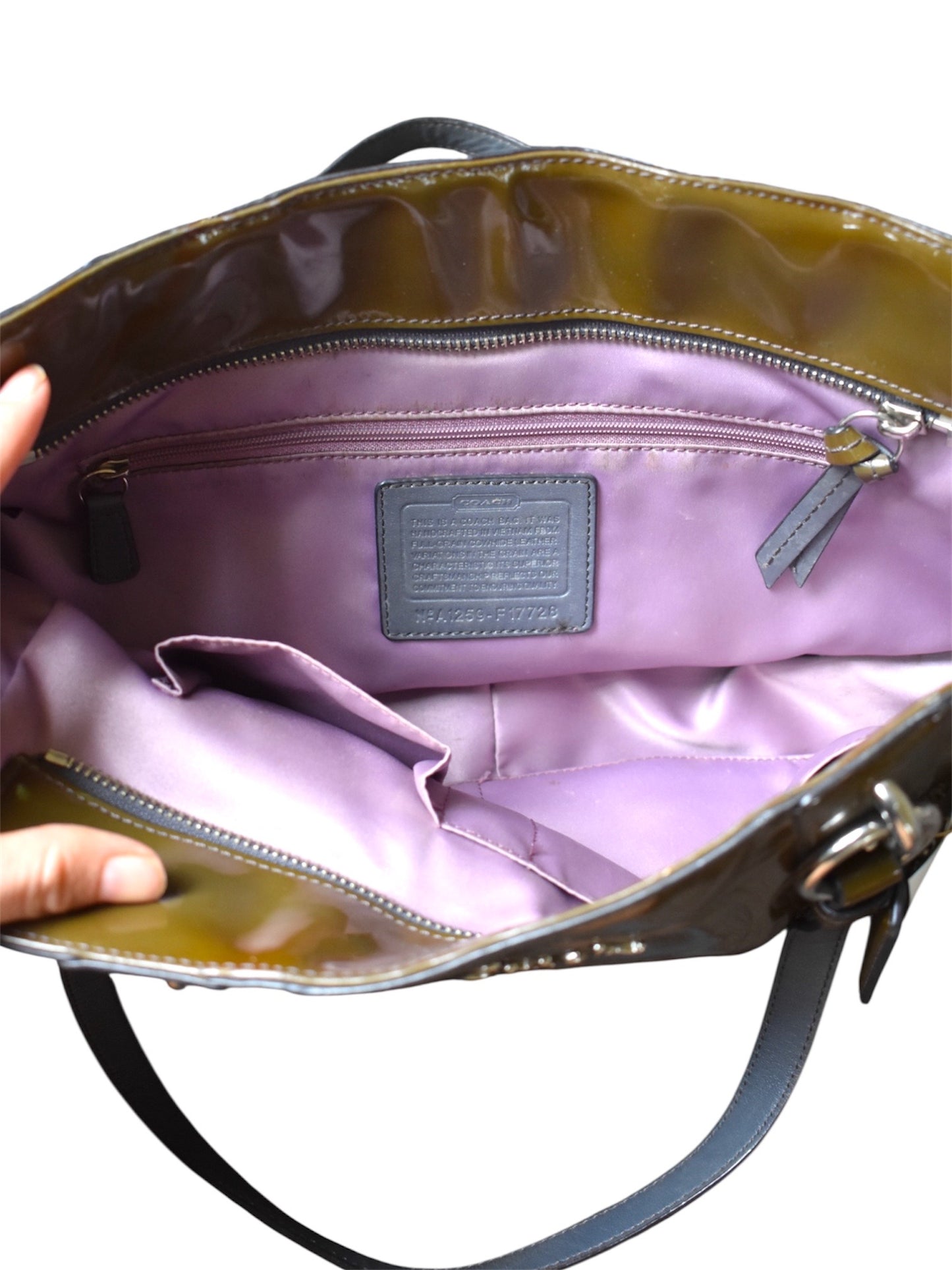 Patent Leather Coach Bag