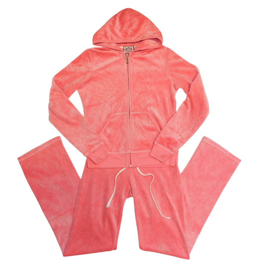 Coral Pink Y2k Juicy Tracksuit