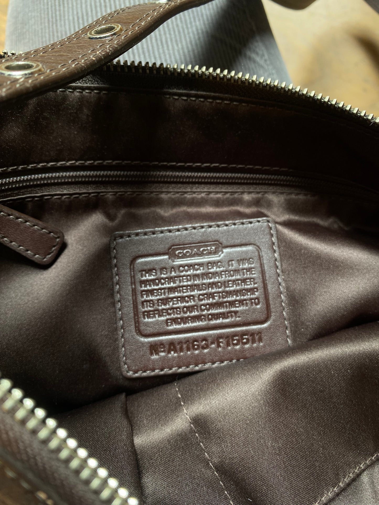 00s Chocolate Coach Bag