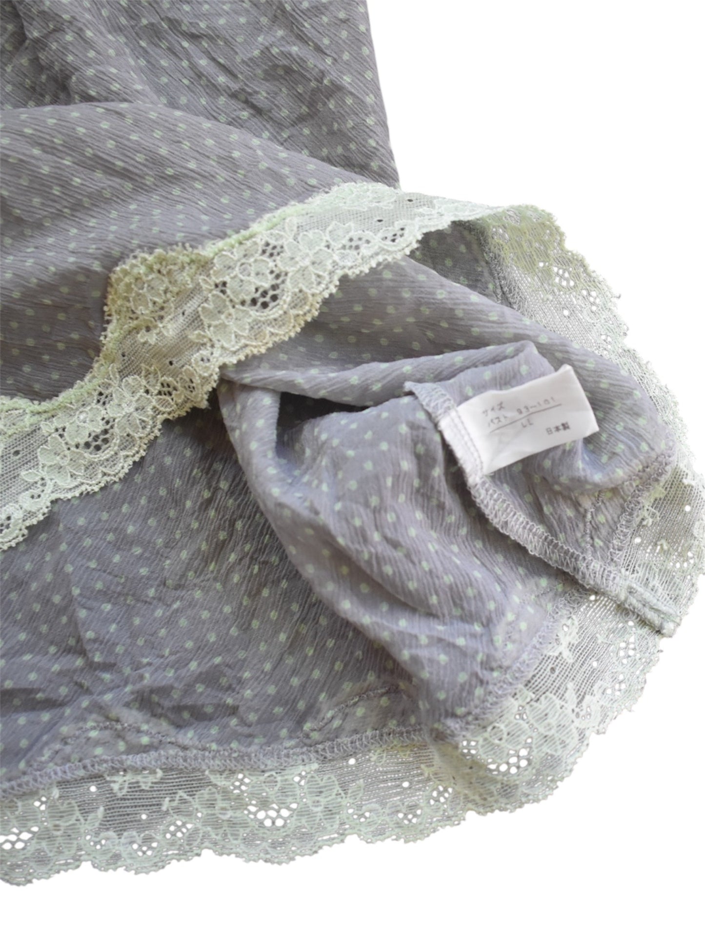 Mint + Grey Japanese Cami | Size M