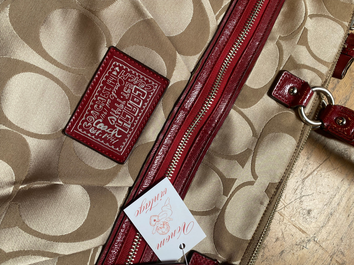 00s Cherry Poppy Coach Bag