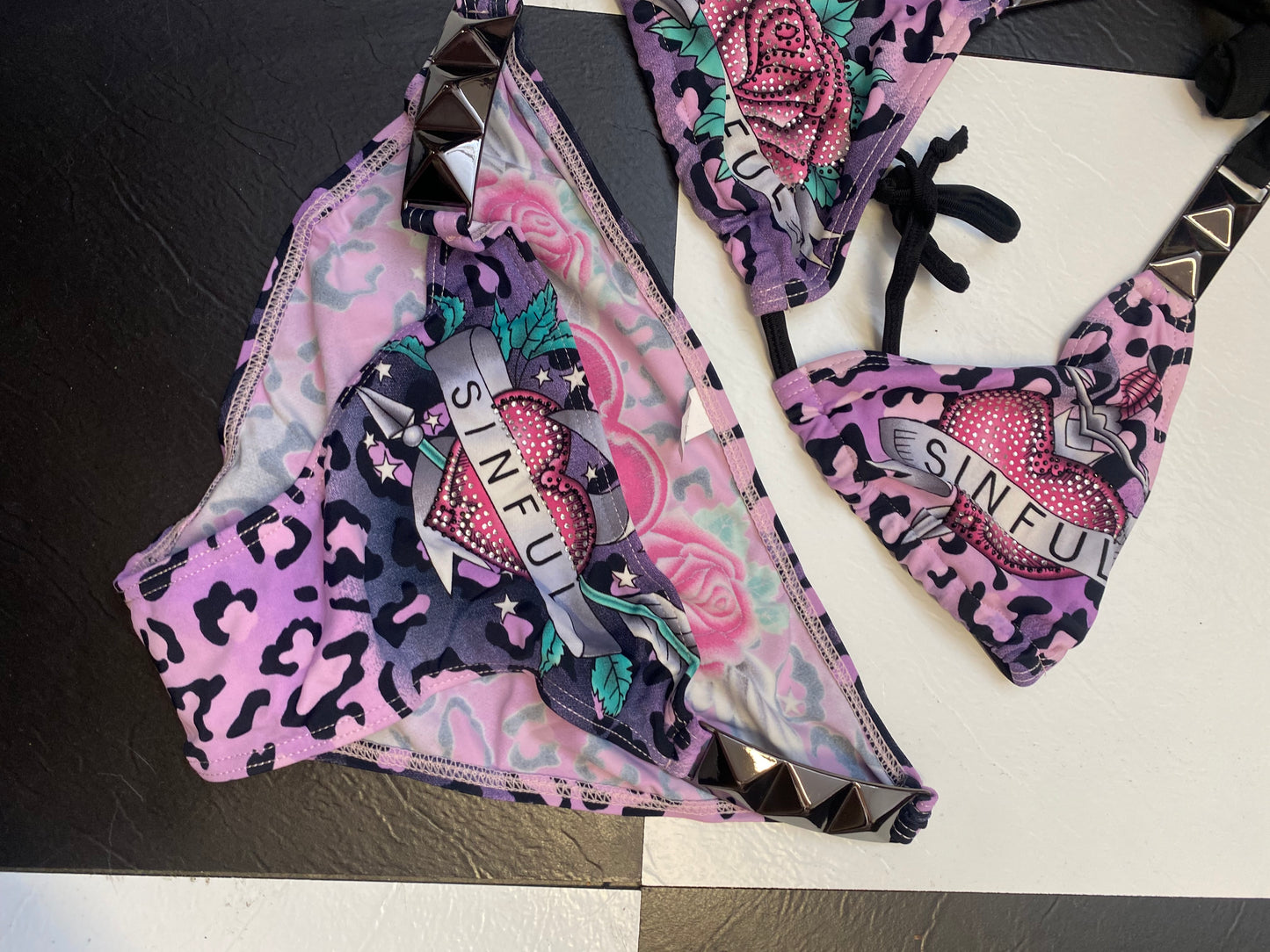 Affliction Leopard Bikini | Size M