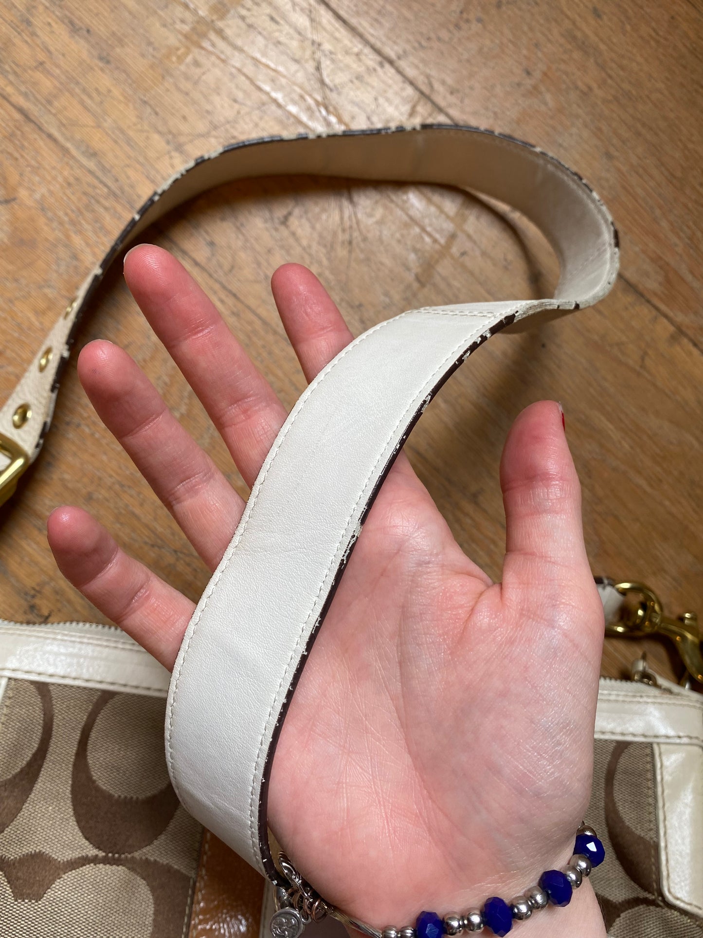 Pink Stripe 00s Coach Bag