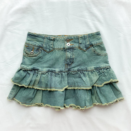 00s Denim Rara Skirt - Size XS