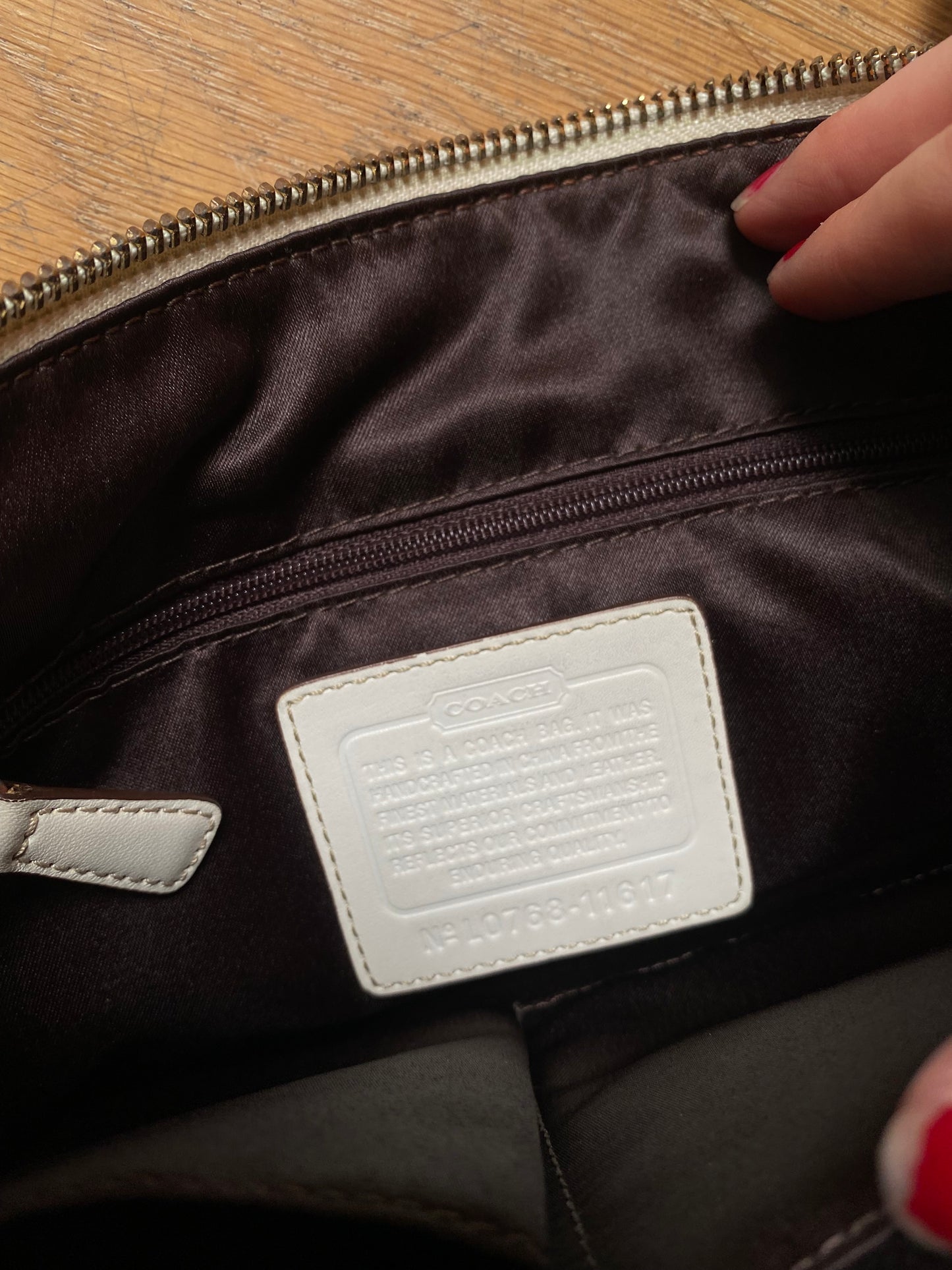 Pink Stripe 00s Coach Bag