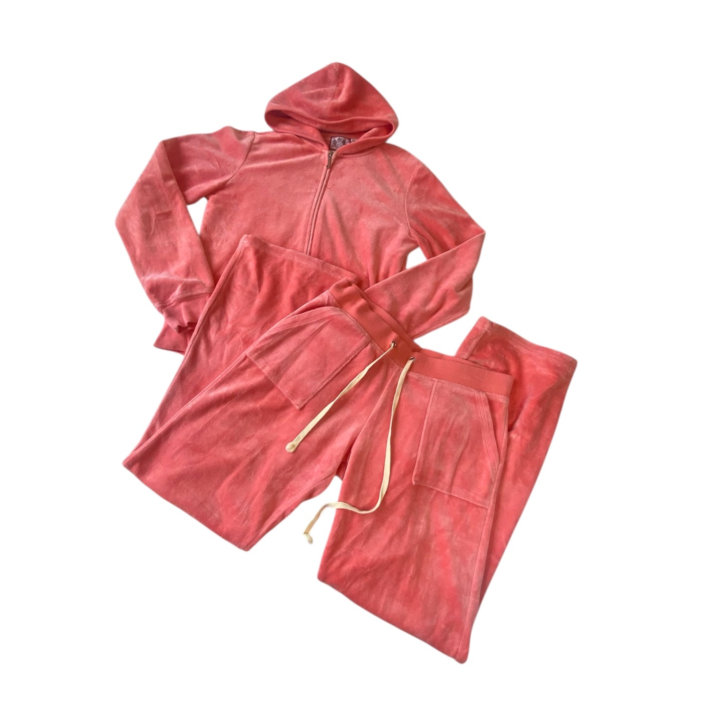 Coral Pink Y2k Juicy Tracksuit