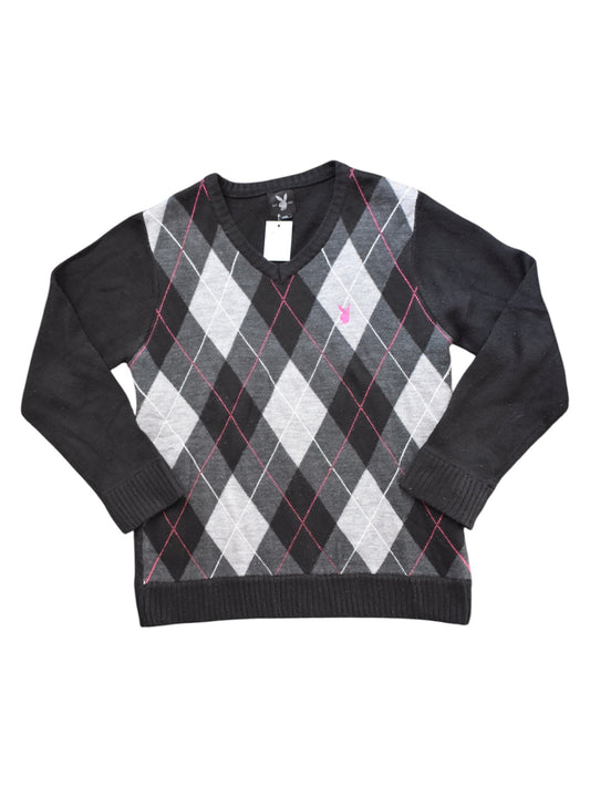 Playboy Argyle Sweater | Size L