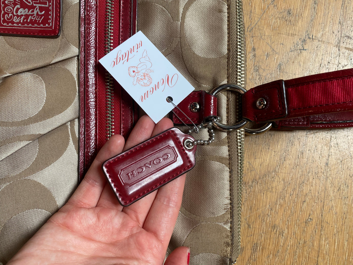 00s Cherry Poppy Coach Bag